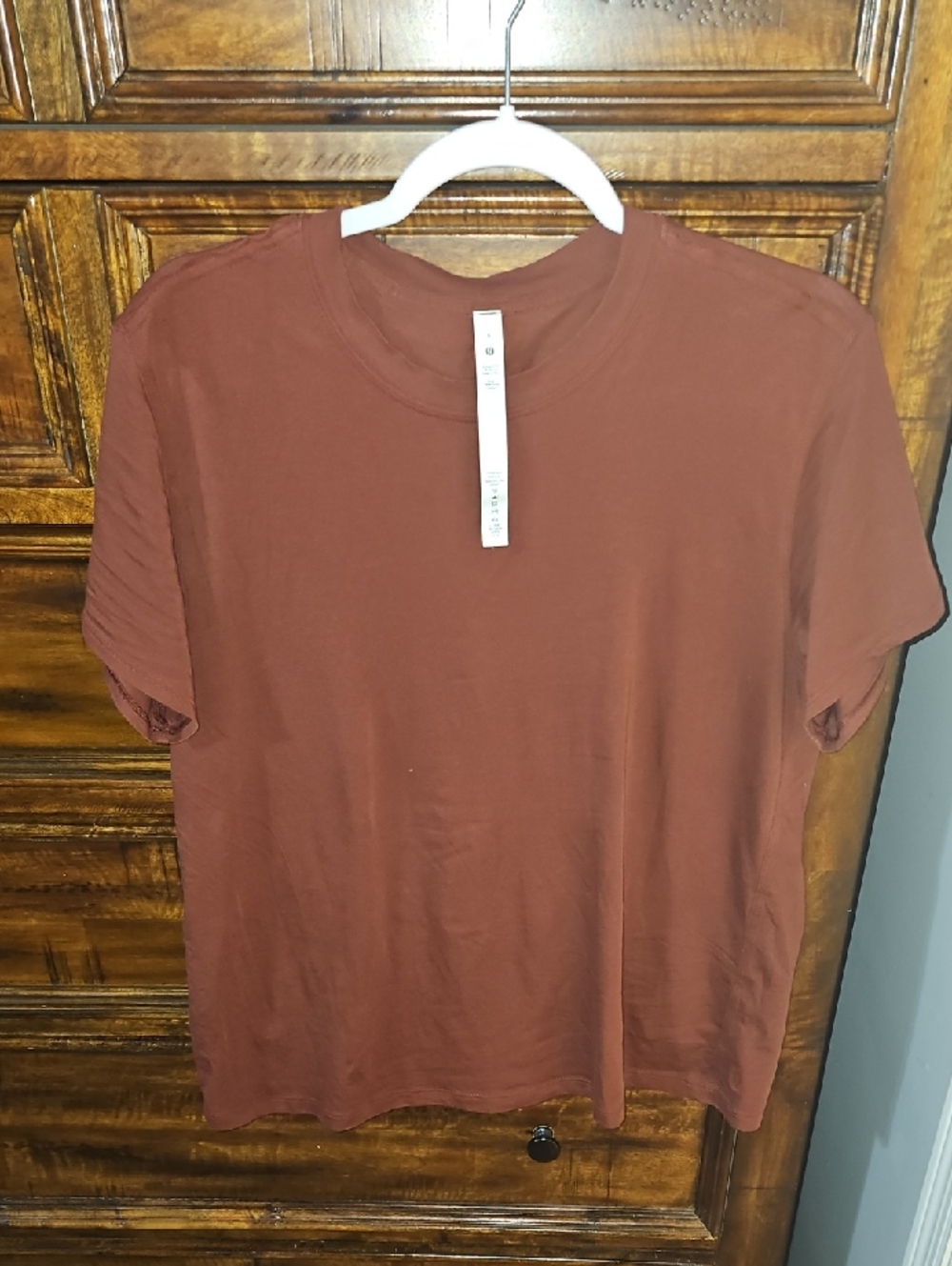 Lululemon Womens Organic Cotten Tee! Rockwood! Sz 6 Womens, Oversized